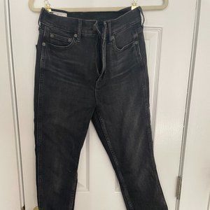 Gap Cigarette High Rise Jeans Grey/Black 25